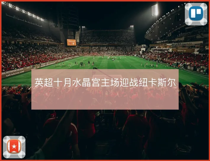 英超十月水晶宫主场迎战纽卡斯尔